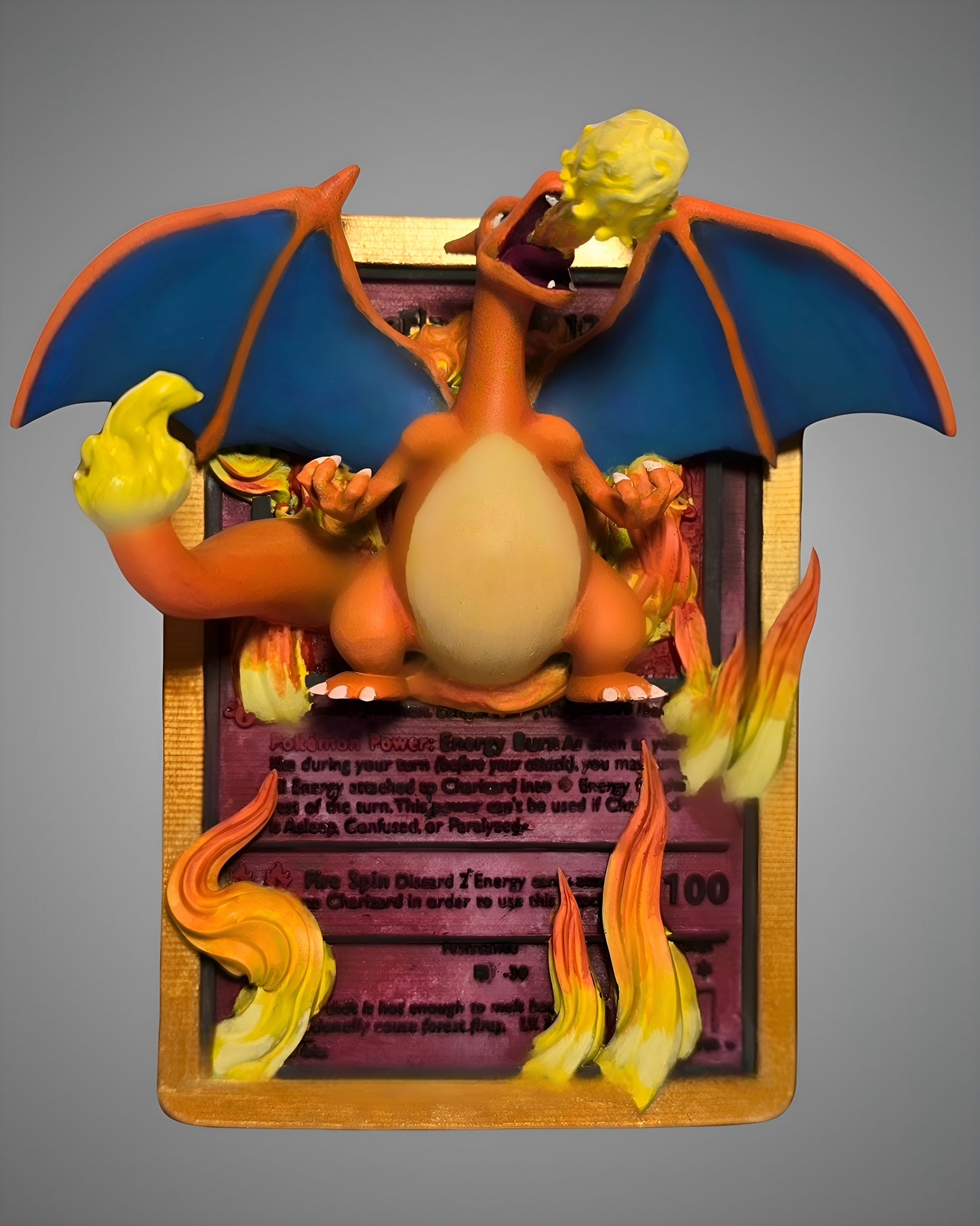 3D Printed Charizard Pokémon Card