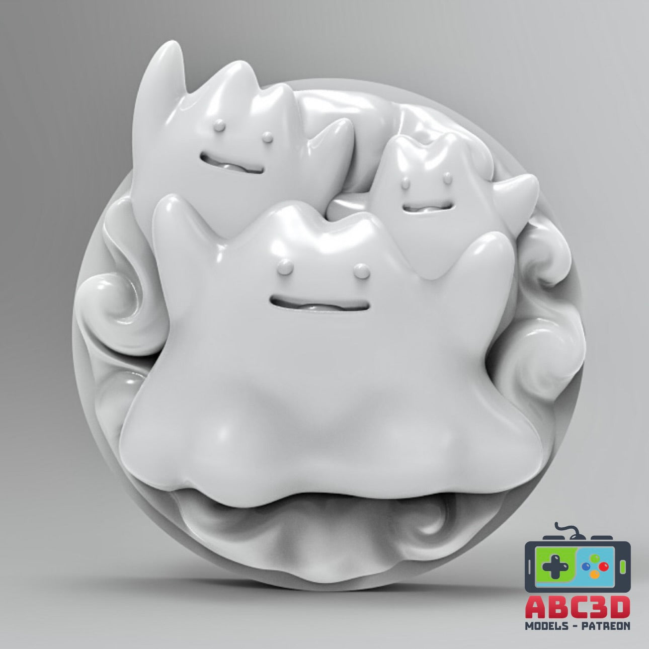 Ditto 3D Printed Pokémon Wall Décor
