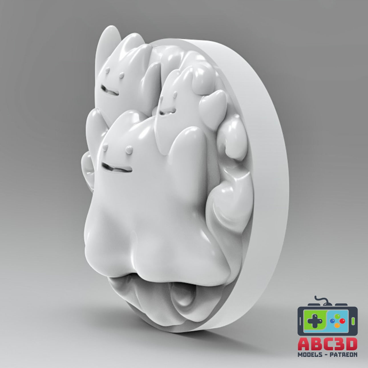 Ditto 3D Printed Pokémon Wall Décor