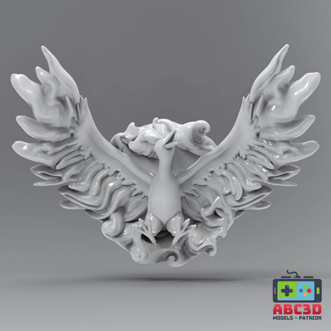 Moltres 3D Printed Pokémon Wall Décor