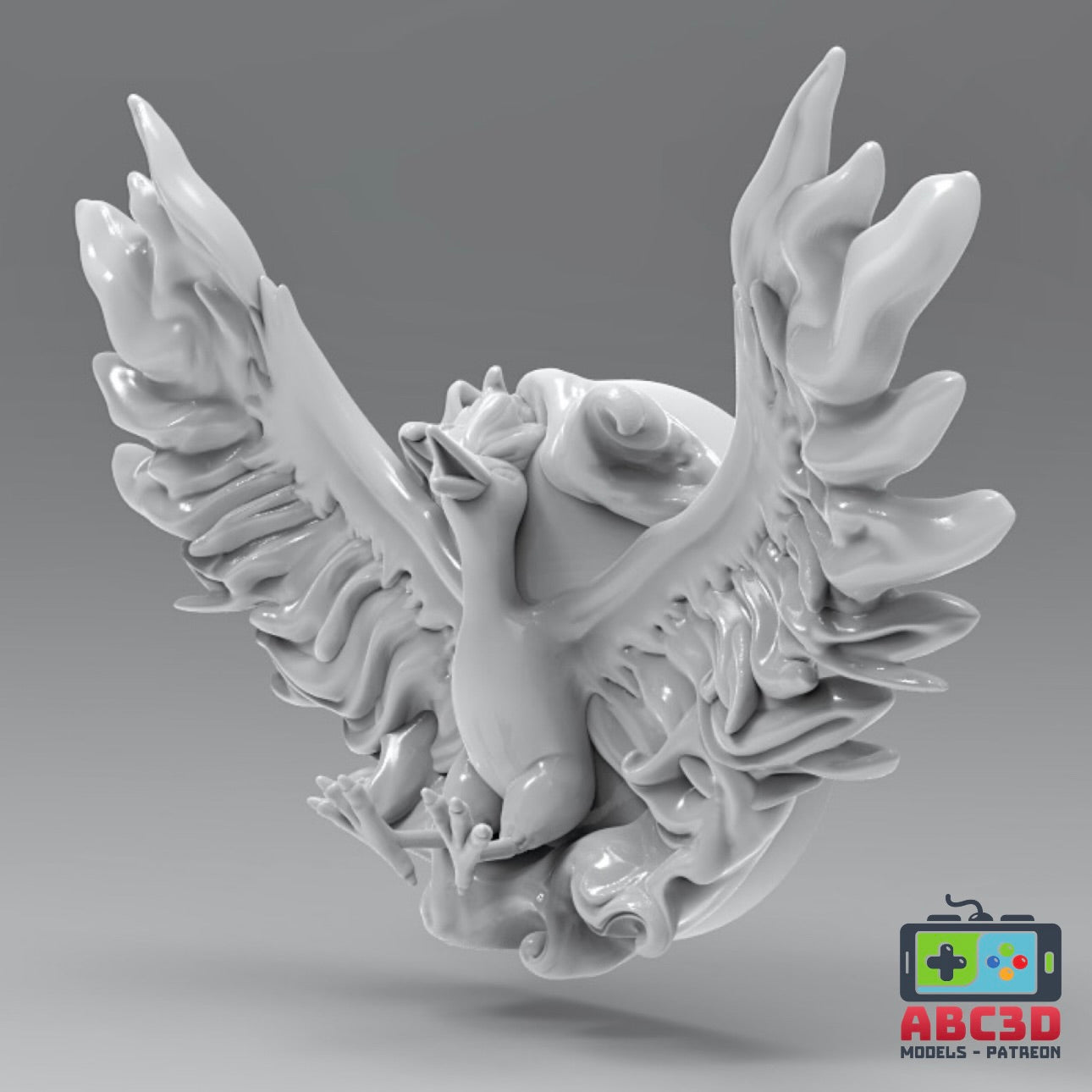 Moltres 3D Printed Pokémon Wall Décor
