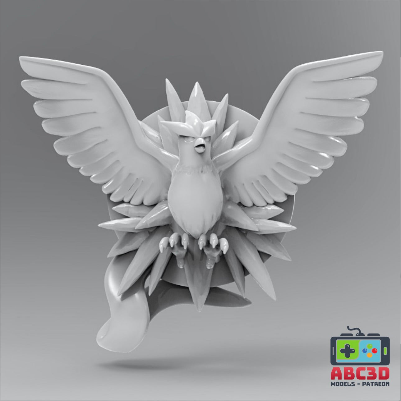 Articuno 3D Printed Pokémon Wall Décor