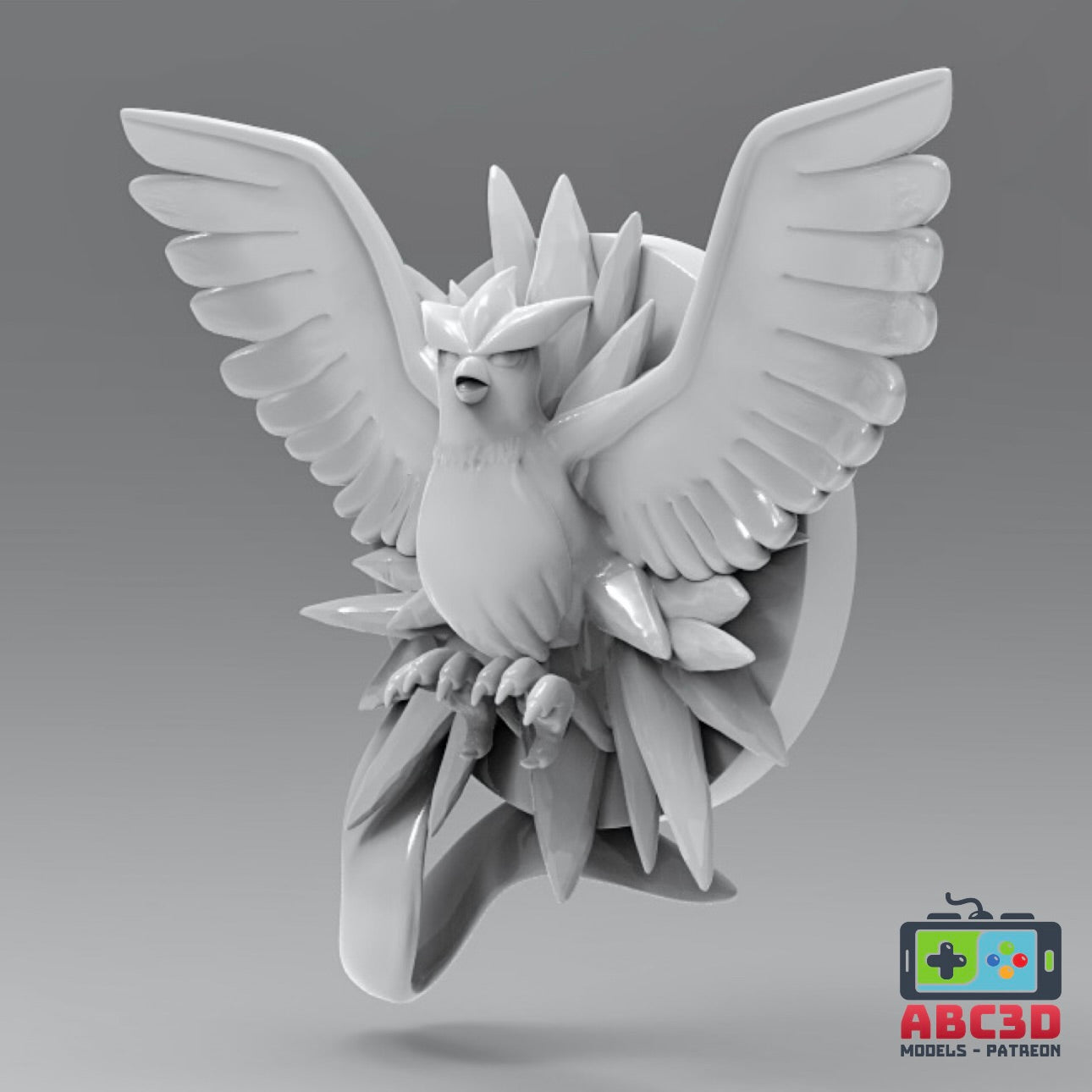 Articuno 3D Printed Pokémon Wall Décor