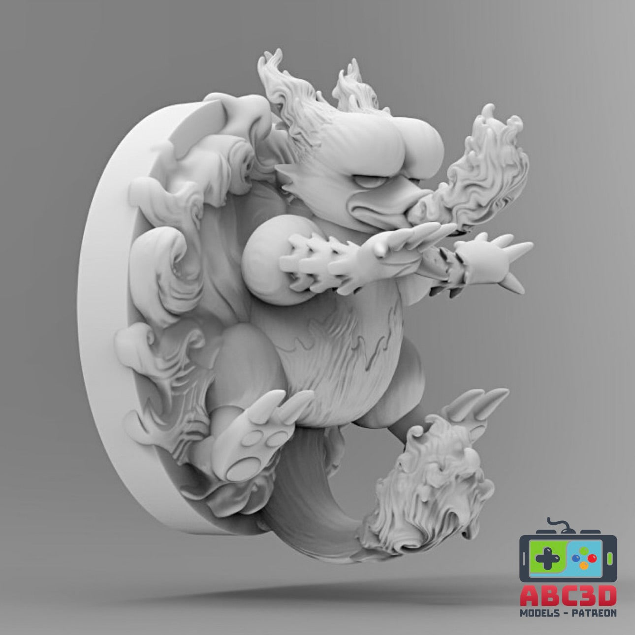 Magmar 3D Printed Pokémon Wall Décor