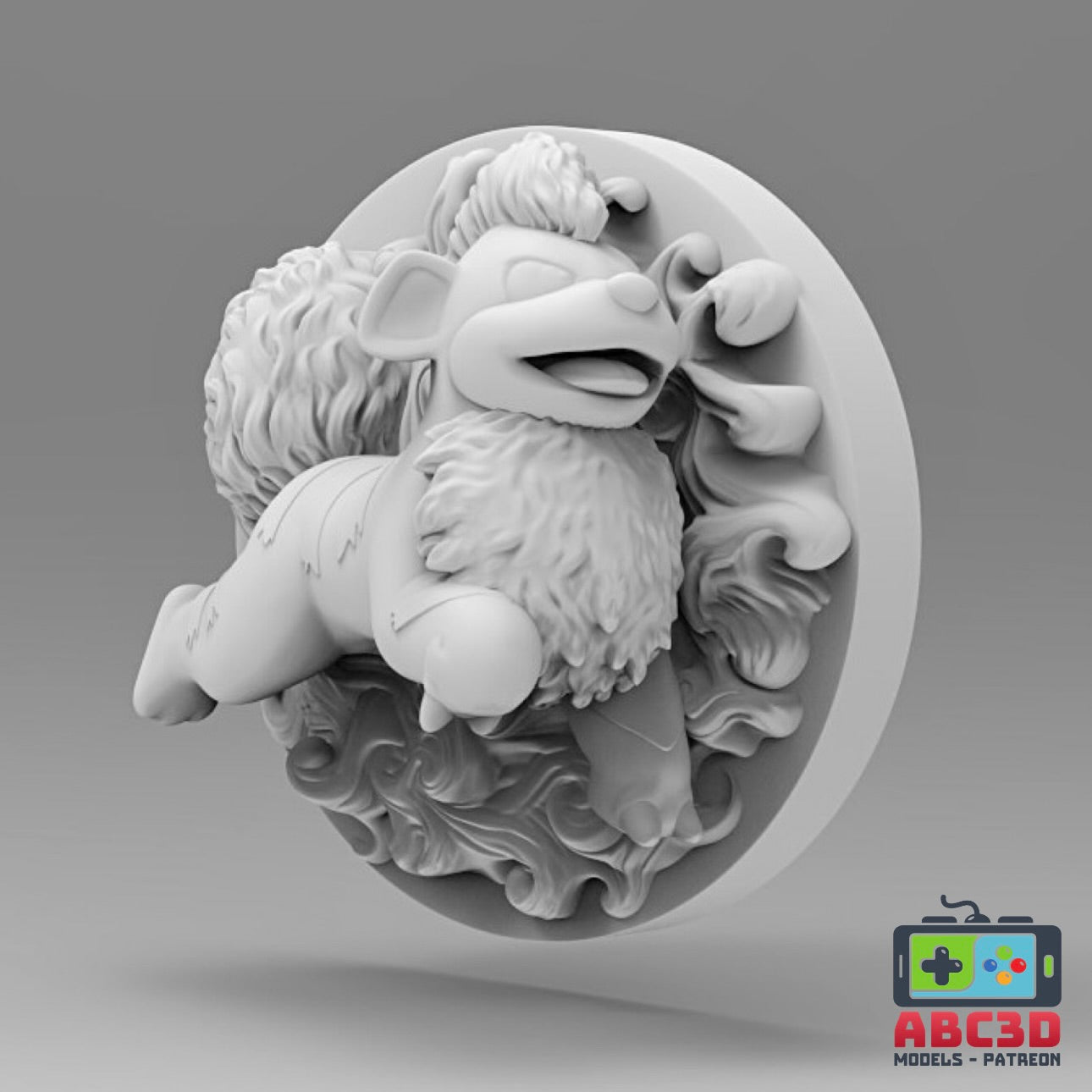 Growlithe 3D Printed Pokémon Wall Décor