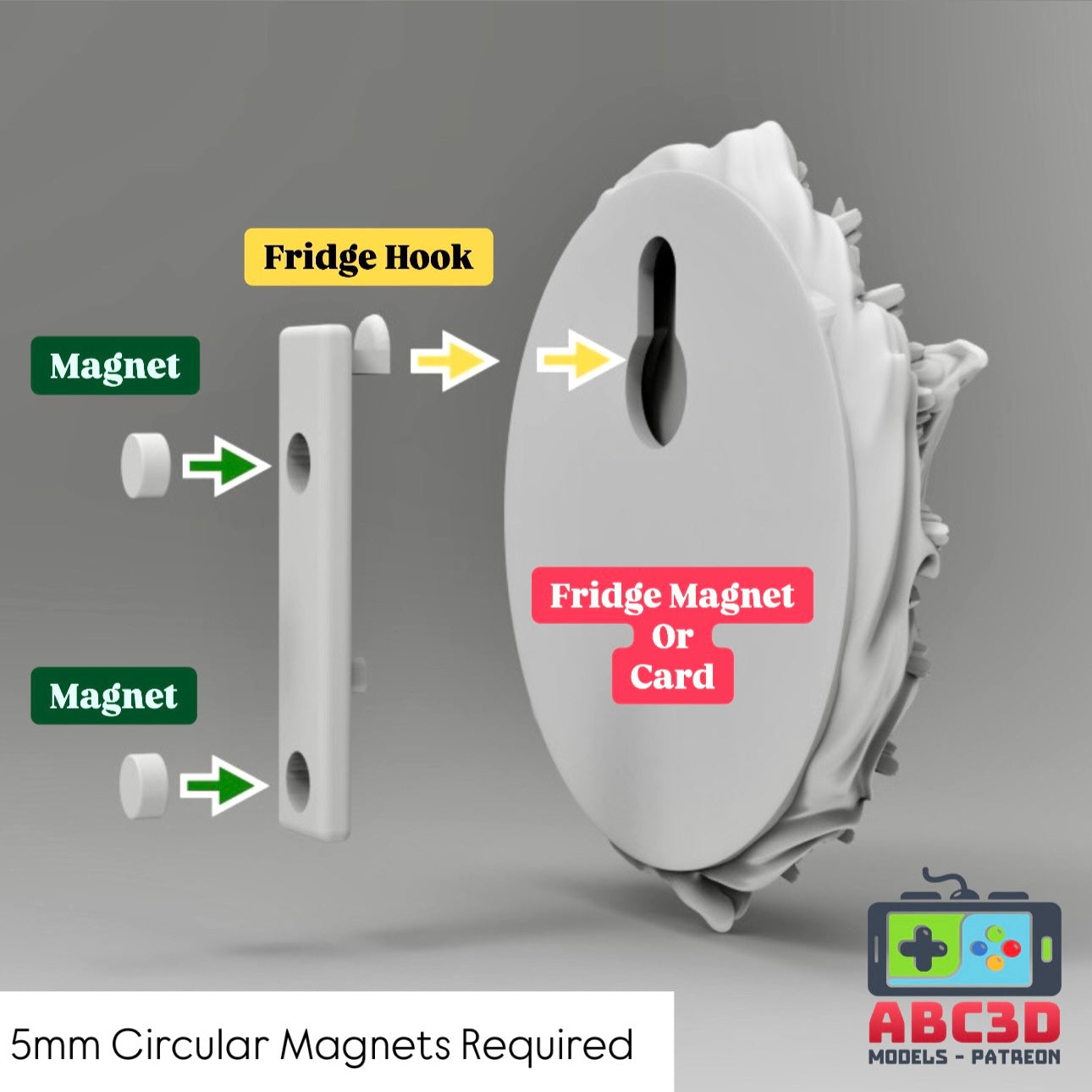 Kadabra 3D Printed Pokémon Wall Décor