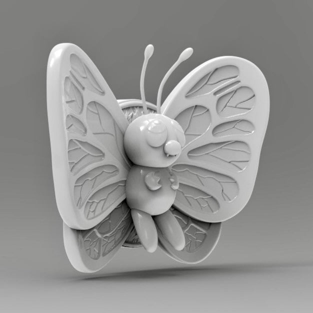 Butterfree 3D Printed Pokémon Wall Décor