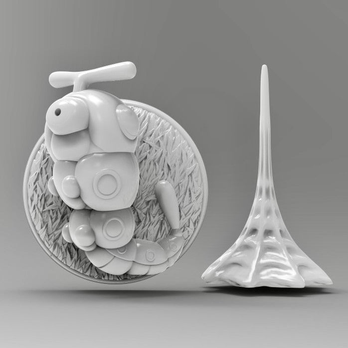 Caterpie 3D Printed Pokémon Wall Décor