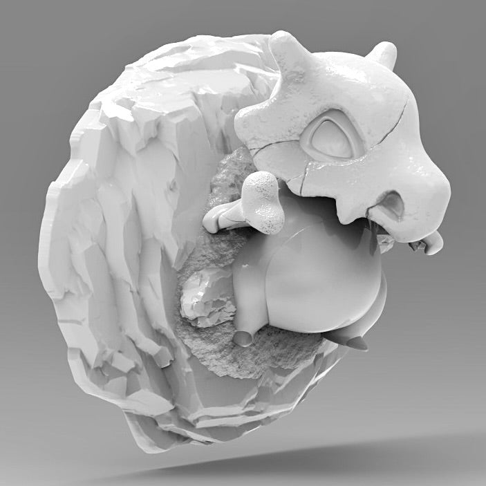 Cubone 3D Printed Pokémon Wall Décor