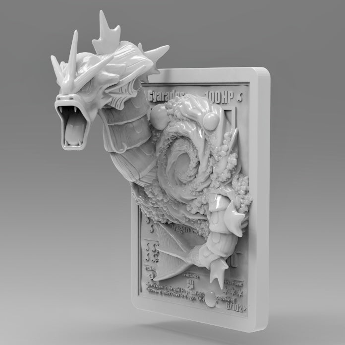 3D Printed Gyarados Pokémon Card