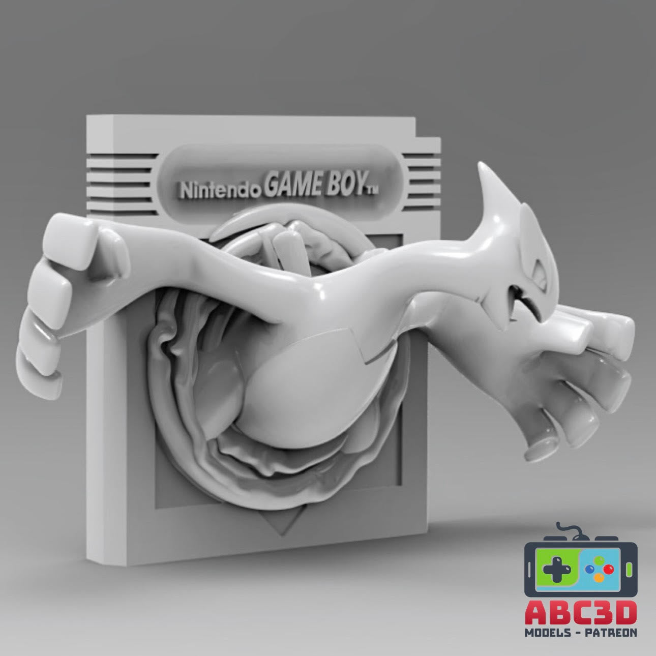 Lugia 3D Printed Nintendo Game Boy Cartridge