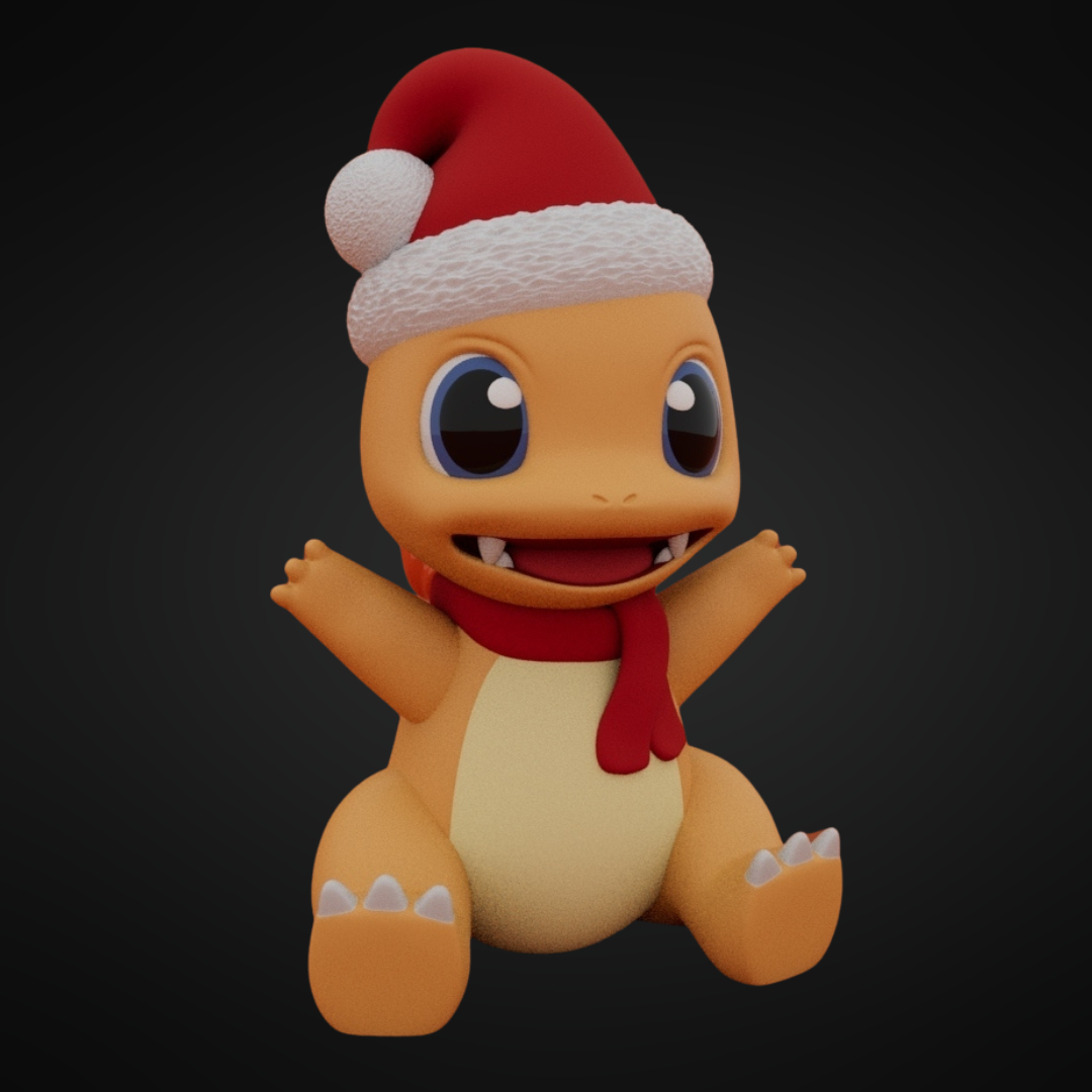 3D Printed Christmas Charmander
