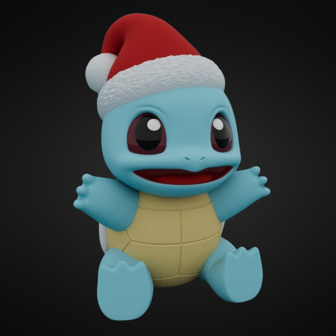 3D Printed Christmas Squirtle