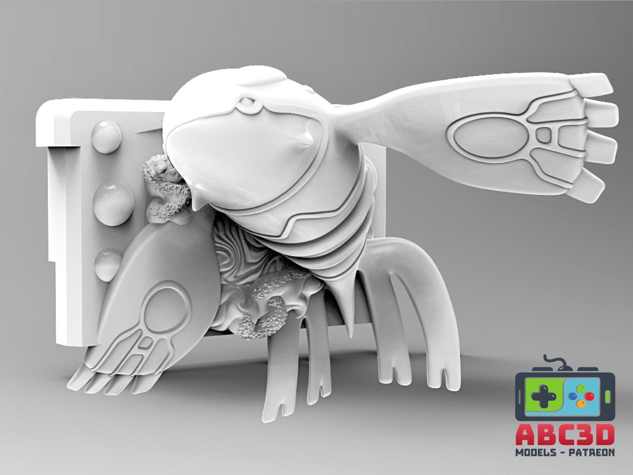 Kyogre 3D Printed Nintendo Game Boy Cartridge