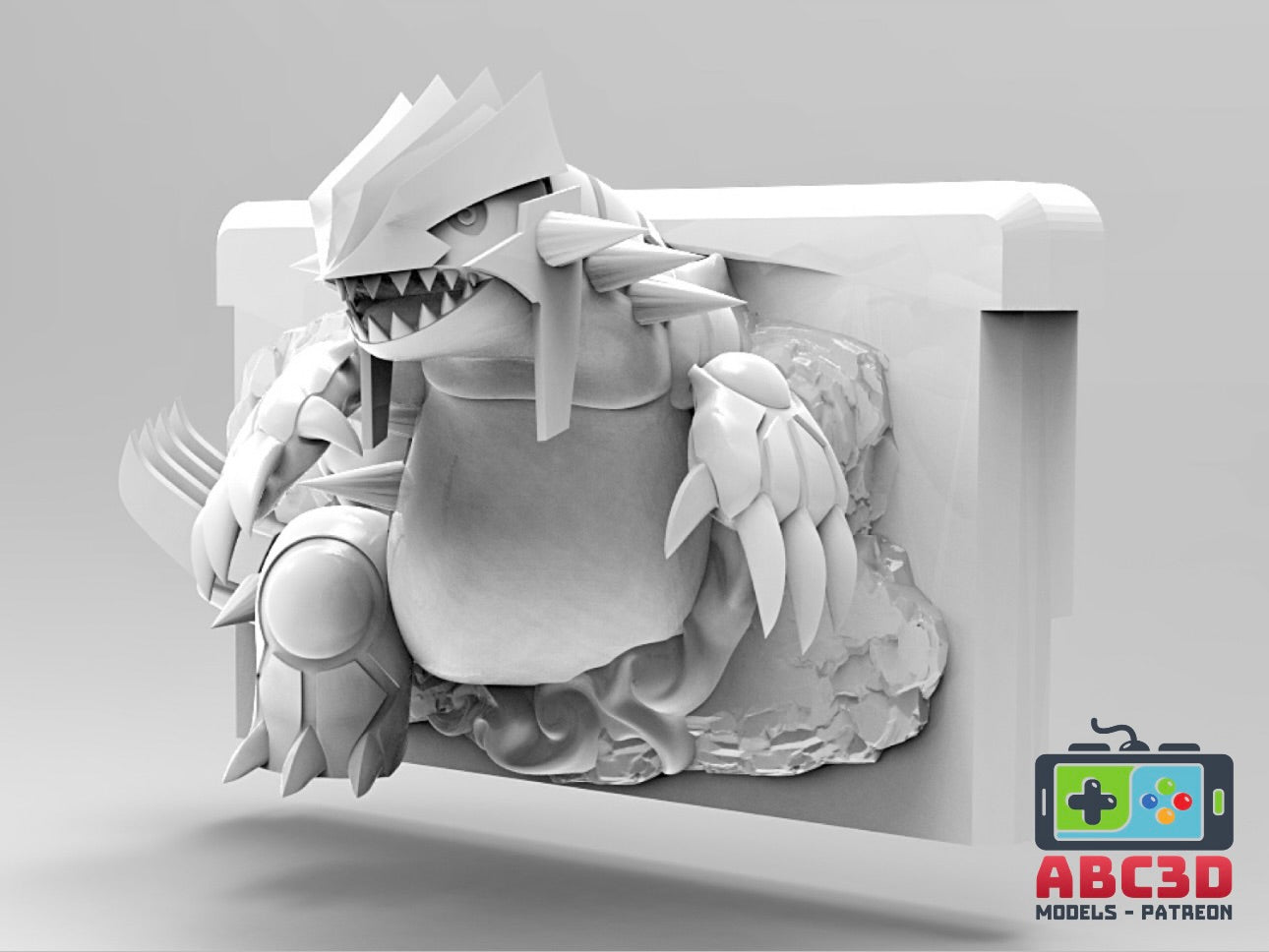 Groudon 3D Printed Nintendo Game Boy Cartridge