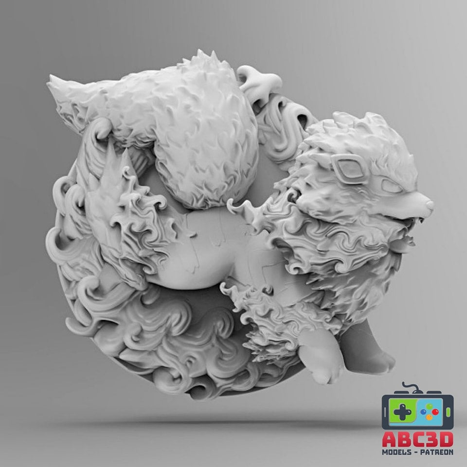 Arcanine 3D Printed Pokémon Wall Décor