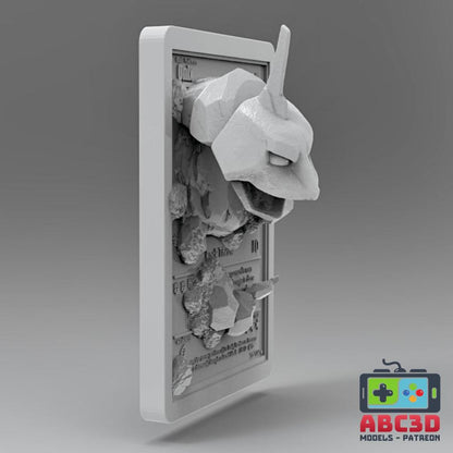 3D Printed Onix Pokémon Card