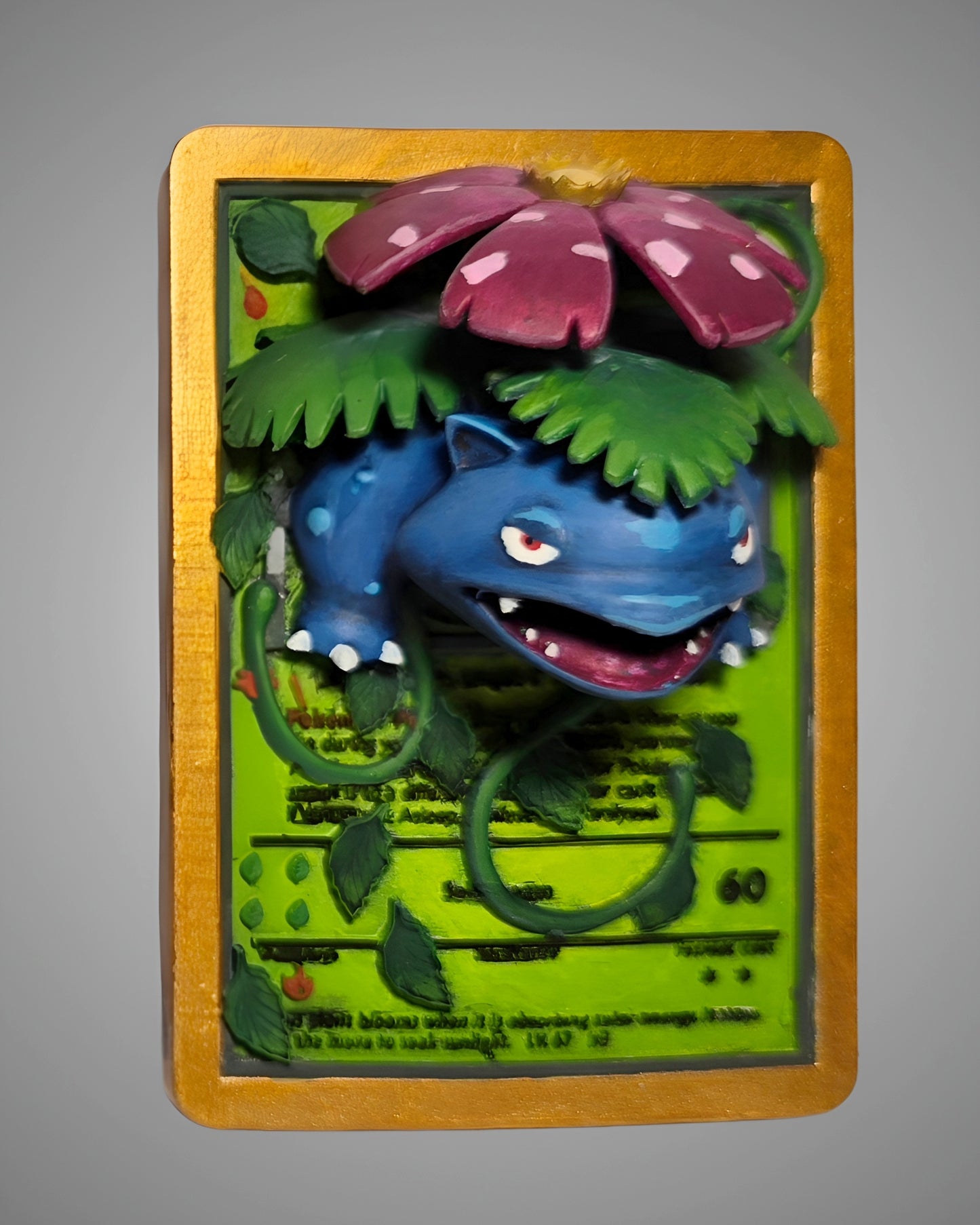 3D Printed Venusaur Pokémon Card
