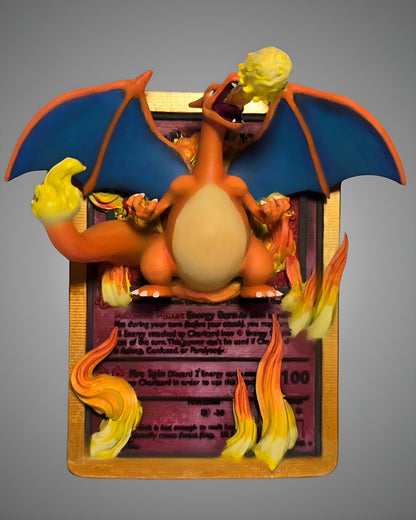 3D Printed Charizard Pokémon Card