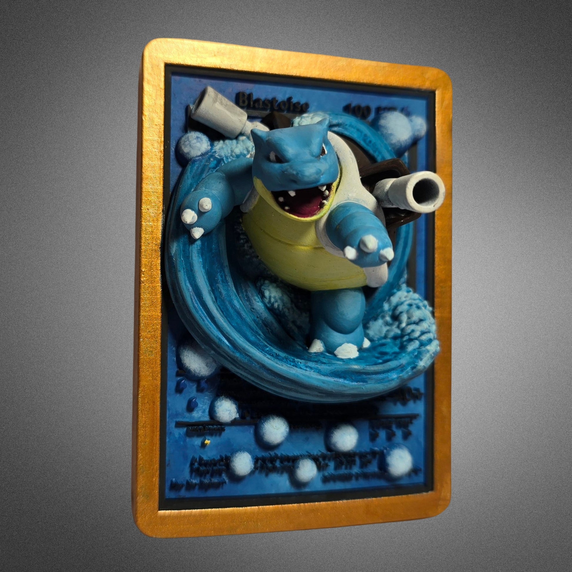 3D Printed Blastoise Pokmon Card 3D Printed Blastoise Pokmon Card