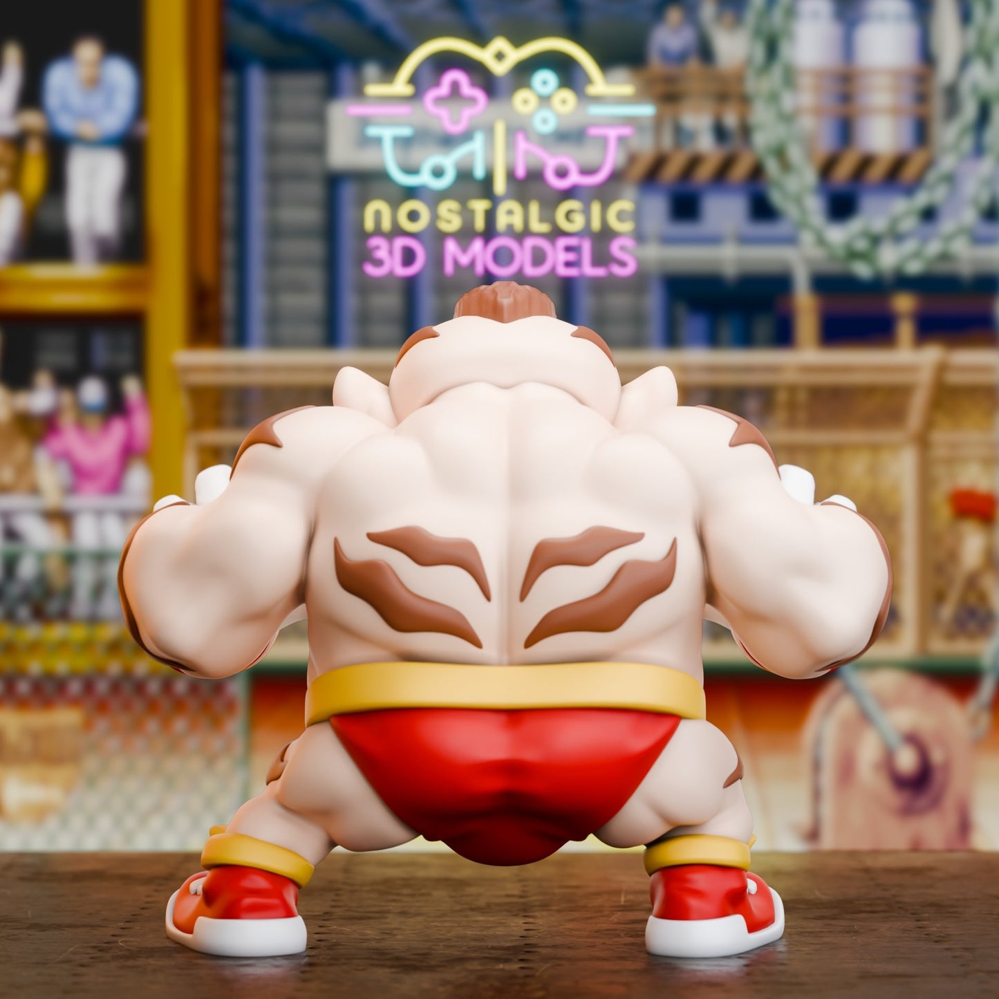 Wario x Zangief Crossover – 3D Printed Collectible Figure