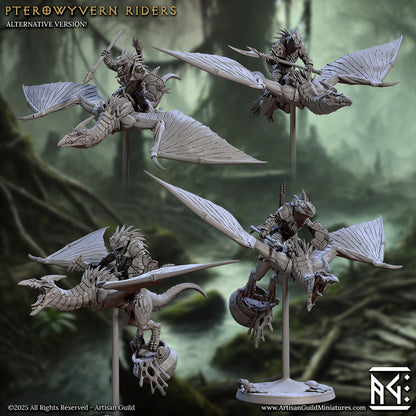 Pterrawyvern Riders - Lizardmen of Falgor's Swamp