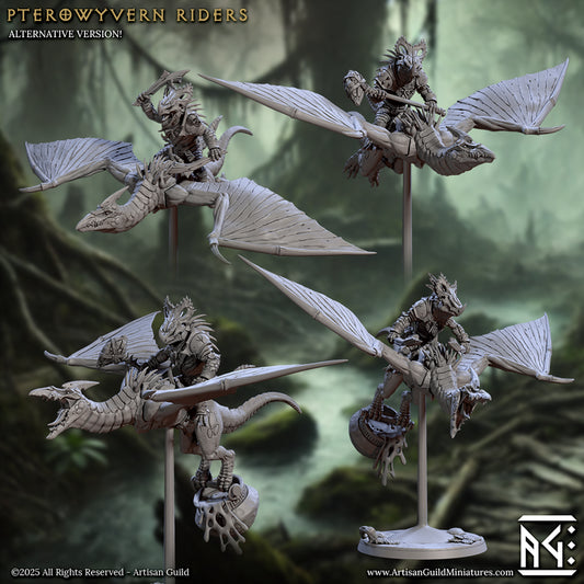 Pterrawyvern Riders - Lizardmen of Falgor's Swamp