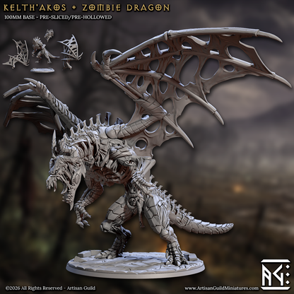 Kelth'Akos the Zombie Dragon - March of the Zombie Walkers Monster