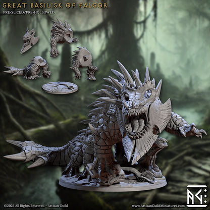 Great Basilisk of Falgor - Lizardmen of Falgor's Swamp Monster