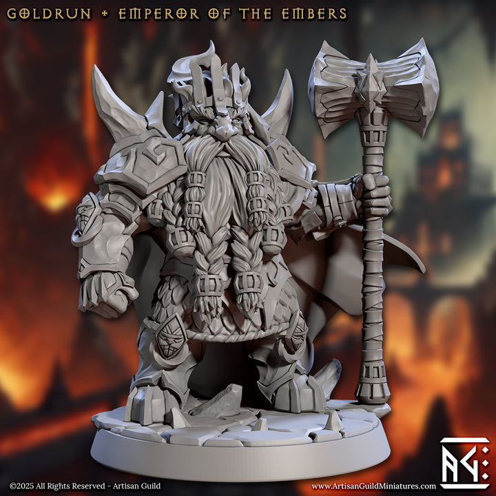 Goldrun Emperor of the Embers - Magmaforged Dwarves Hero