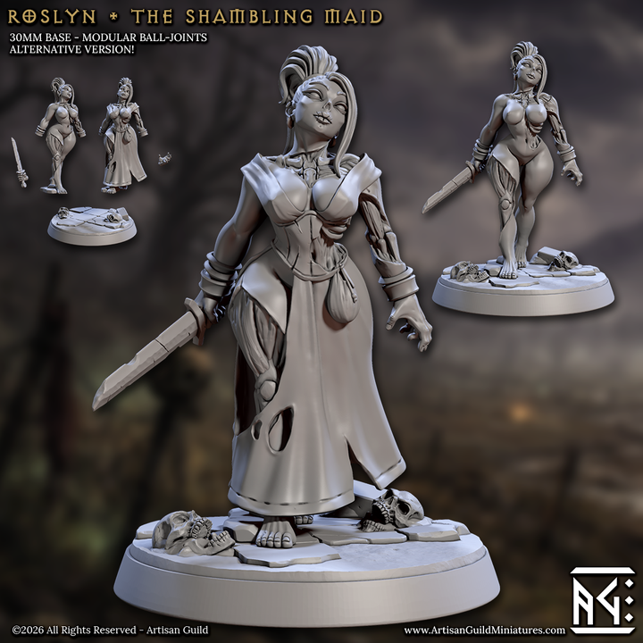 Roslyn, The Shambling Maid - March of the Zombie Walkers Beauty