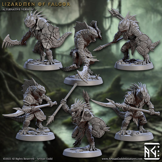 Lizardman Warriors - Lizardmen of Falgor's Swamp