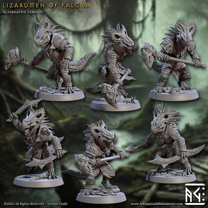 Lizardman Warriors - Lizardmen of Falgor's Swamp