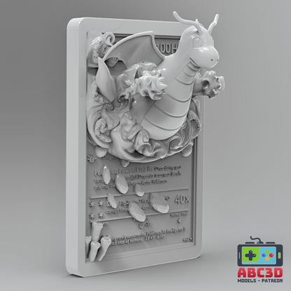 Dragonite 3D Printed Pokémon Card