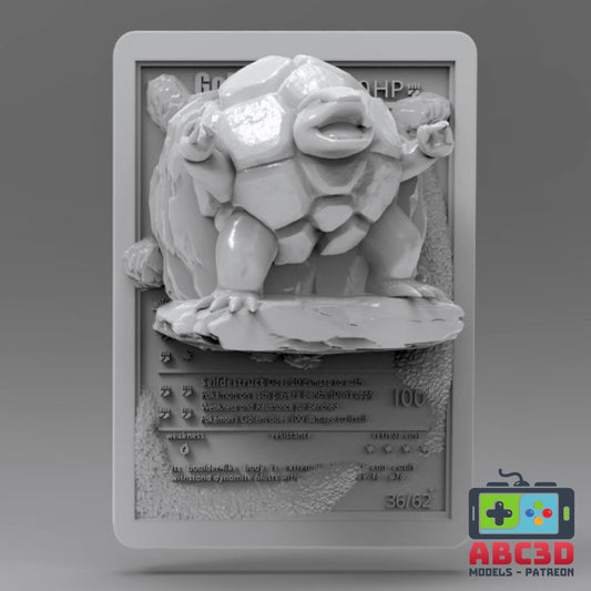 3D Printed Golem Pokémon Card