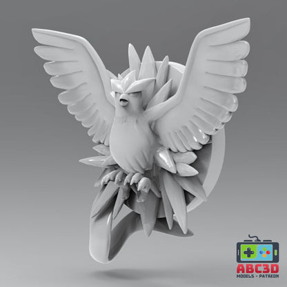 Articuno 3D Printed Pokémon Wall Décor