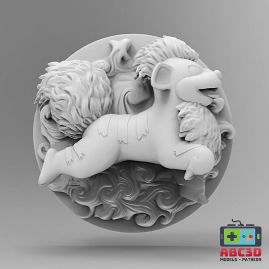 Growlithe 3D Printed Pokémon Wall Décor