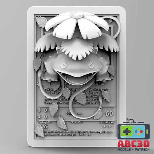 3D Printed Venusaur Pokémon Card