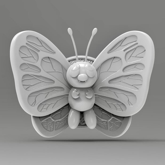 Butterfree 3D Printed Pokémon Wall Décor