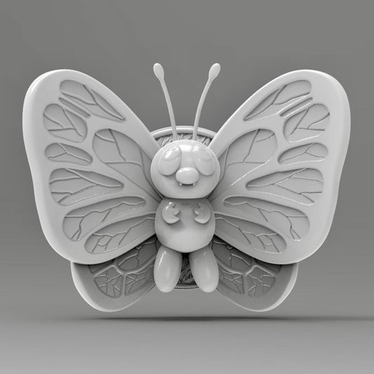 Butterfree 3D Printed Pokémon Wall Décor