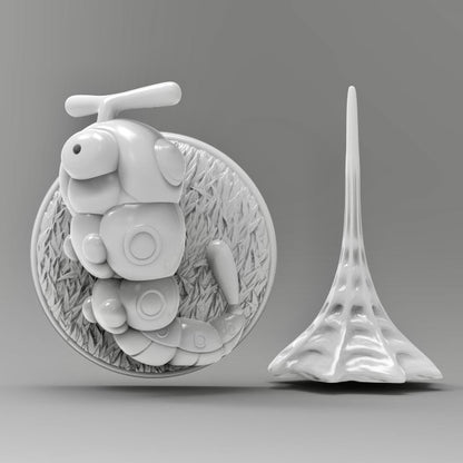 Caterpie 3D Printed Pokémon Wall Décor