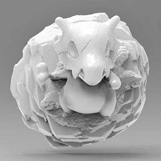 Cubone 3D Printed Pokémon Wall Décor