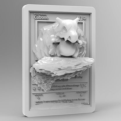 3D Printed Cubone Pokémon Card