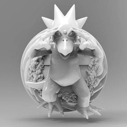 Golduck 3D Printed Pokémon Wall Decor