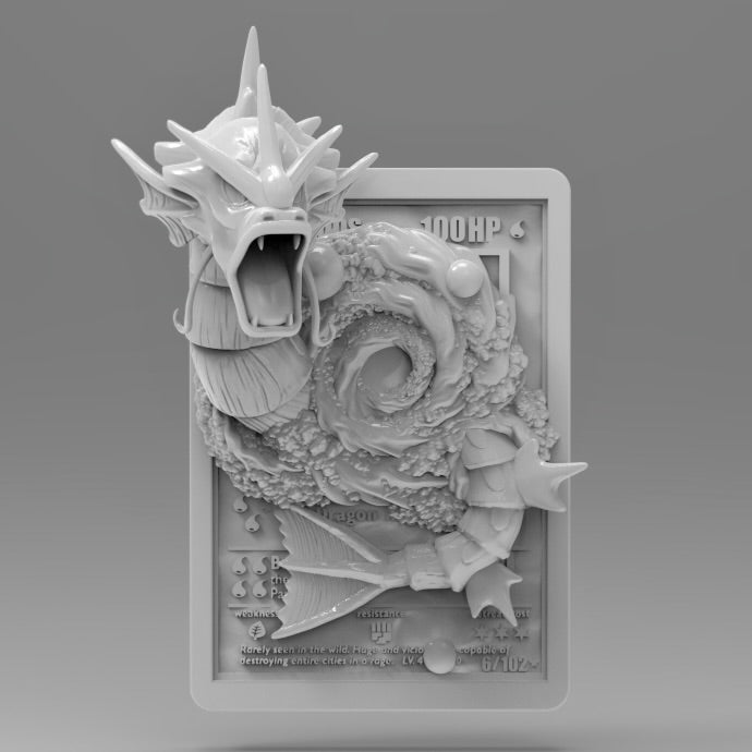 3D Printed Gyarados Pokémon Card