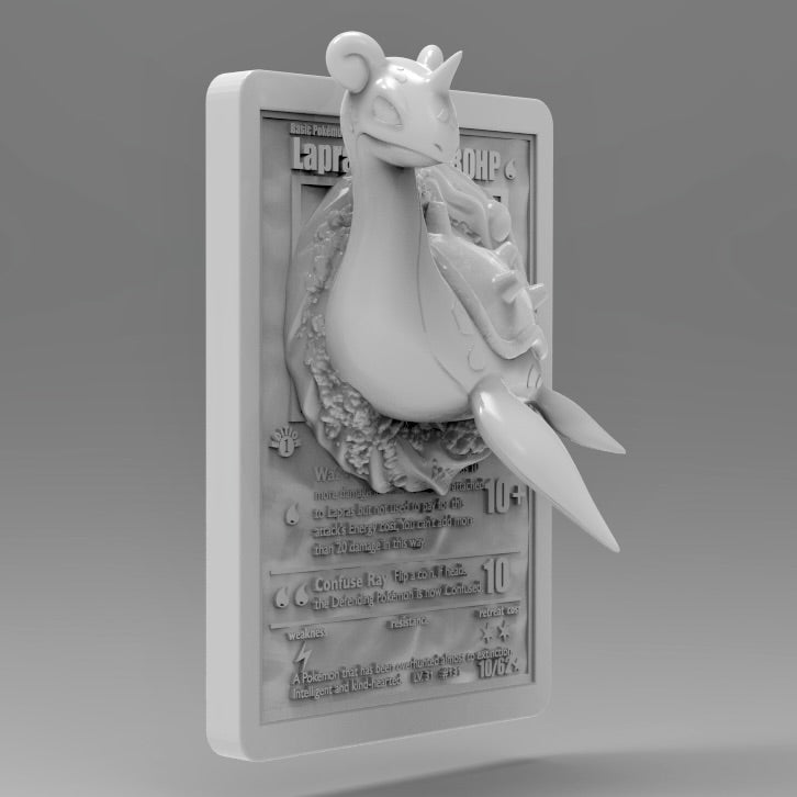 3D Printed Lapras Pokémon Card