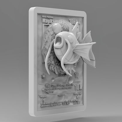 3D Printed Magikarp Pokémon Card
