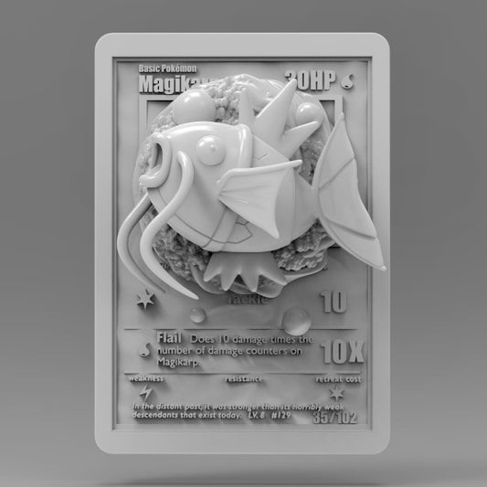 3D Printed Magikarp Pokémon Card