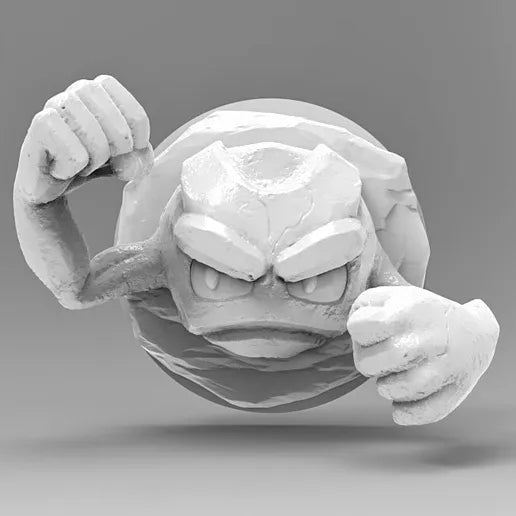 Geodude 3D Printed Pokémon Wall Decor