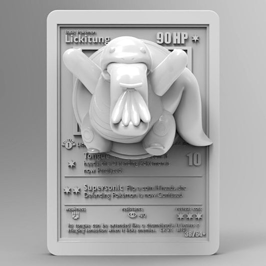 3D Printed Lickitung Pokémon Card